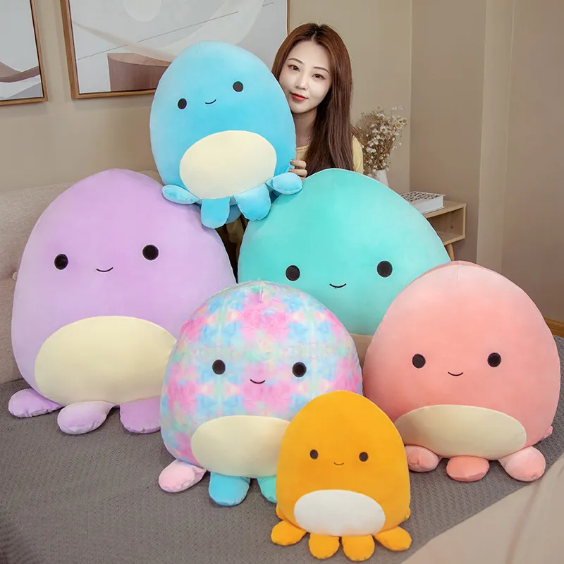 Squish Octopus Pillow Cushion Pendant Plush Stuffed Cushion Toy Soft Sea Animal Sofa Home Decor Creative Animal Doll Children Baby Gifts LT0120