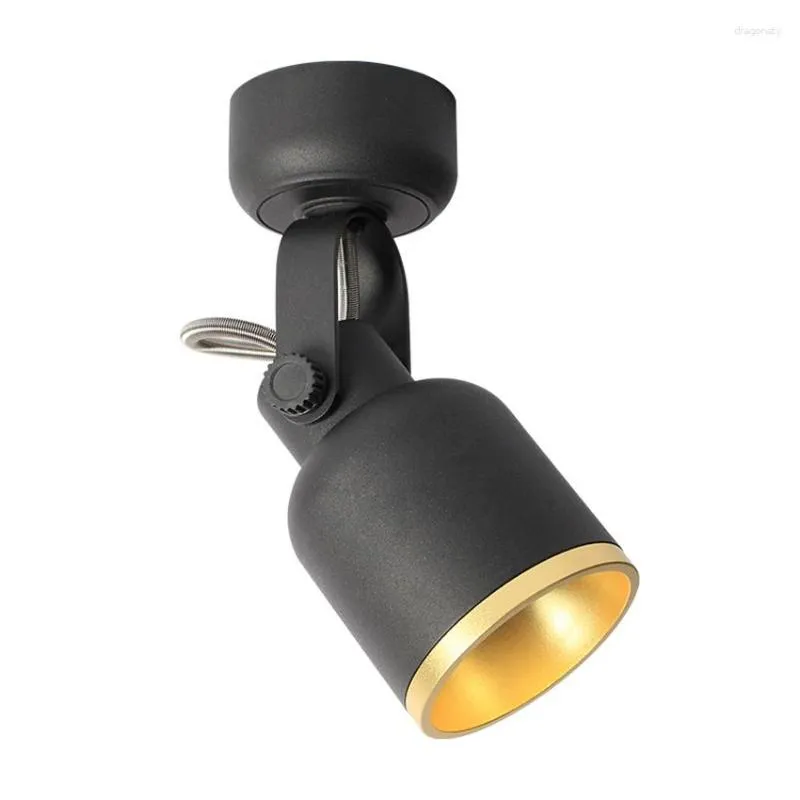 Plafoniere LED Alluminio Moderno Nordico Soggiorno Sfondo Parete Camera da letto Lampade rotanti Illuminazione decorativa