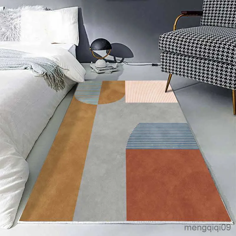 카펫 침실 카펫 거실 장식 세탁 가능한 라운지 깔개 대형 지역 깔개 침대 옆 카펫 홈 장식 바닥 매트 소프트 욕조 깔개 R230802