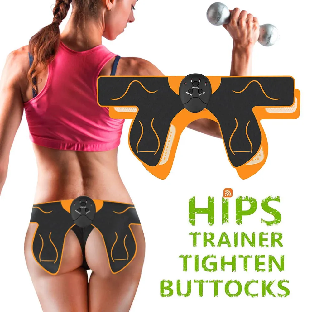 Core Allenatori addominali Wireless Remote Hips Trainer Stimolatore muscolare elettrico Toni fitness Glutei Butt Dimagrante Massaggiatore Strumento di massaggio 230801