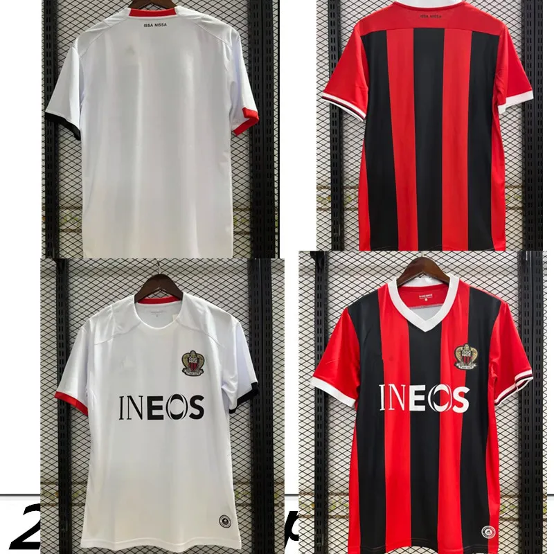 23 24 OGC Nice FC Soccer Jerseys Delort Melou Gouiri 2024 2023 Ogcnice Football Shirts Dolberg Dante Kamara Atal Maillot de Foot Home Away Atal Kluivert Stengs