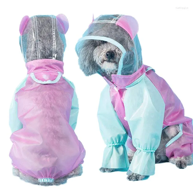 Vêtements pour chiens Imperméable à quatre pattes pour animaux de compagnie Coupe bricolage Vestes imperméables pour petits, moyens et grands chiens Teddy Schnauzer Manteau de vêtements de plein air