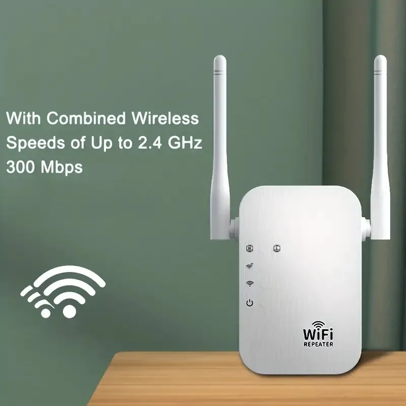 Estensore WiFi, Amplificatore WiFi, Ripetitore WiFi 300Mbps, Copre Fino A  9860 Piedi Quadrati E 60 Dispositivi, Amplificatore Internet Con Porta  Ethernet, Configurazione Rapida, Amplificatore Segnale Wireless Domestico  Da 8,5 €