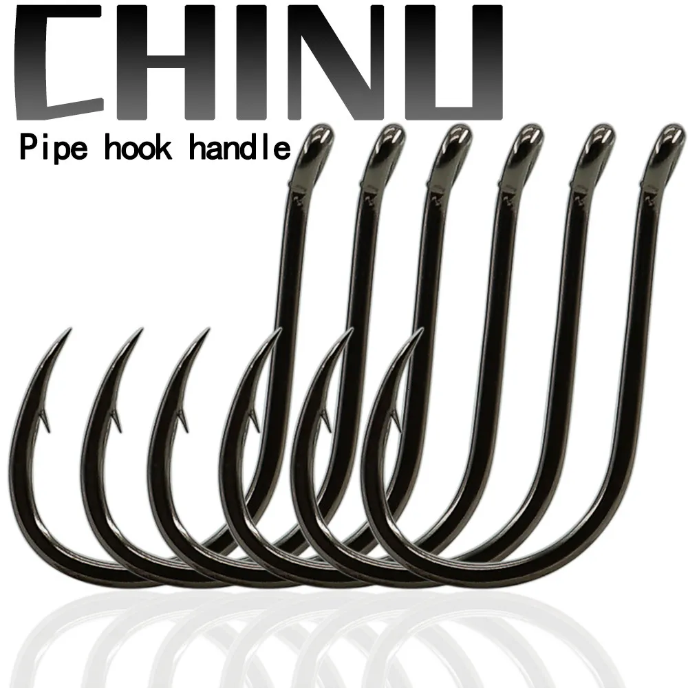 Anzóis de pesca CHINU Conjunto farpado Círculo Único Carpa Anzóis Alto Aço Carbono Sea Fishhook Acessórios Fly Tackle 230802