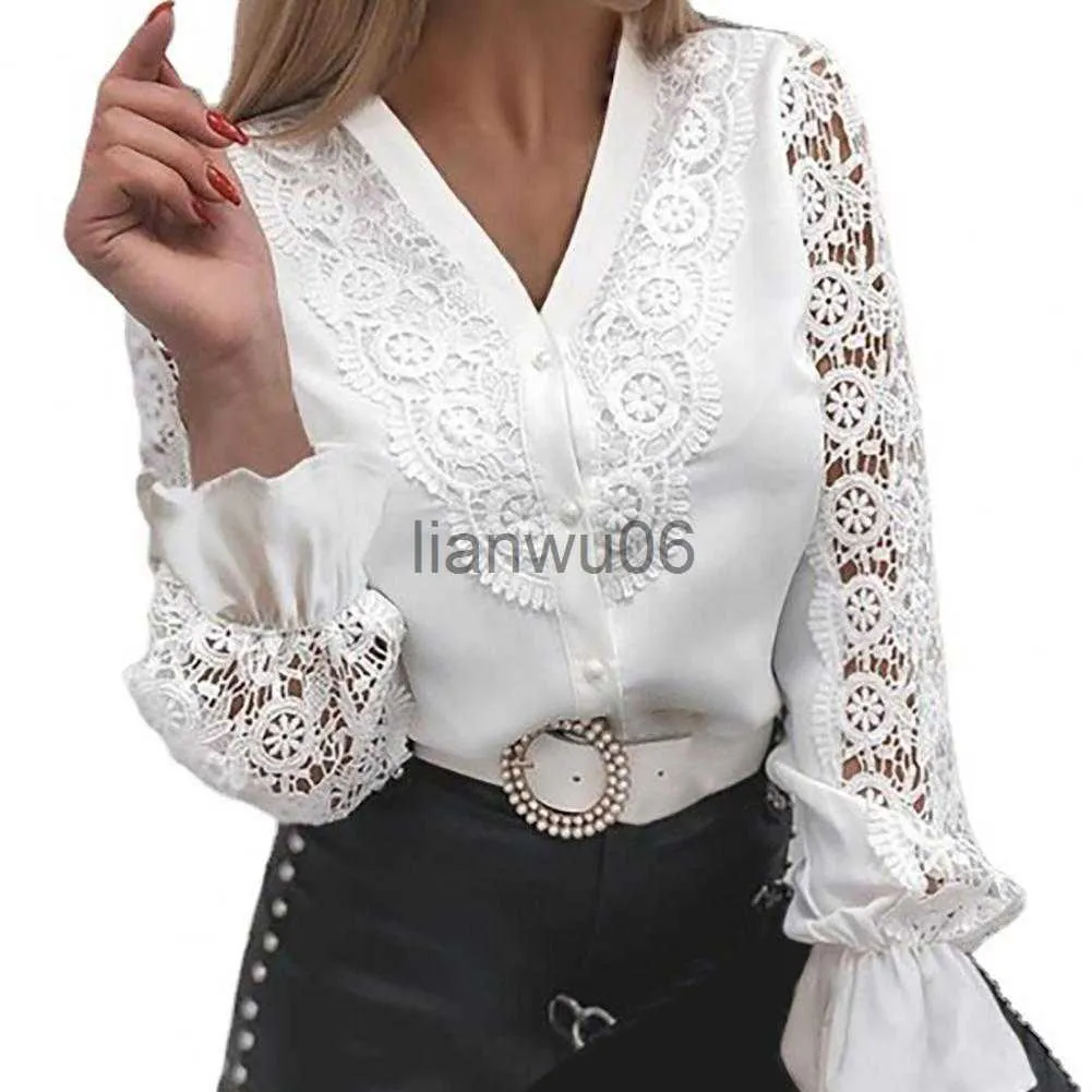 Elegante Blusa De Manga Larga Para Mujeres Top De Mosaico De