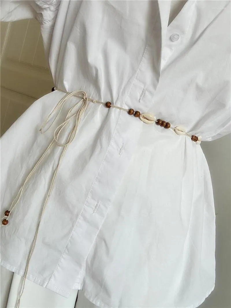 Paski retro bohemian etniczna pleciona talka frędzlowa dla kobiet ubiera się kobiety woskowa lina woskowa szczupła gorset