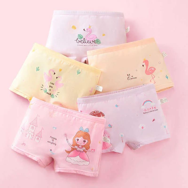 Girls Cotton Boxers With Bear And Cat Princess Prints Set Of 4 Brief  Toddler Underwear For Children Size 212T X0802 From Lianwu08, $5.36