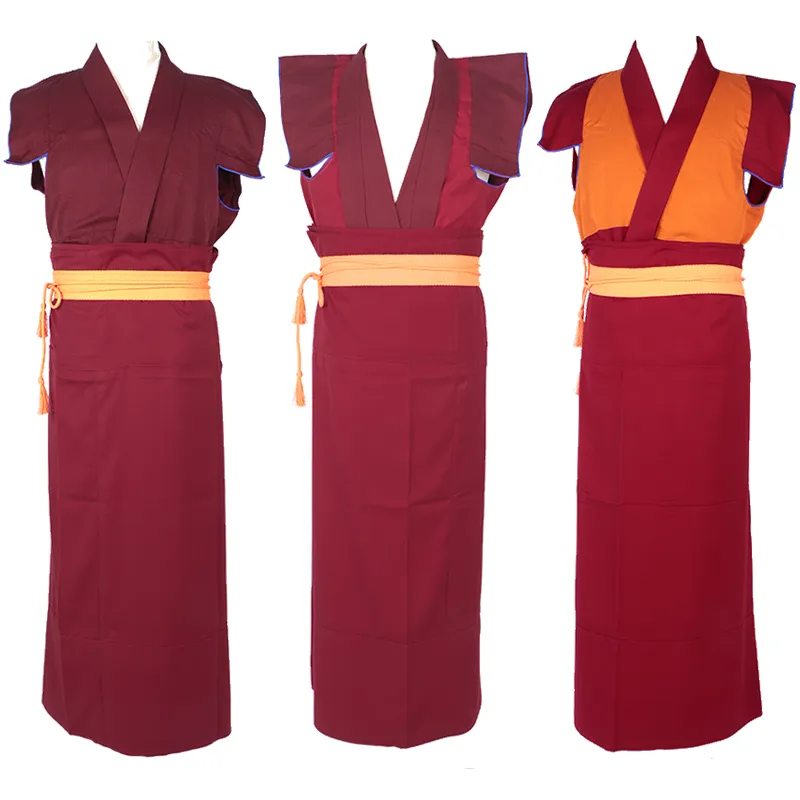 Costume Buddista Tibetana Custine Di Monaci Lama Set Di Galla