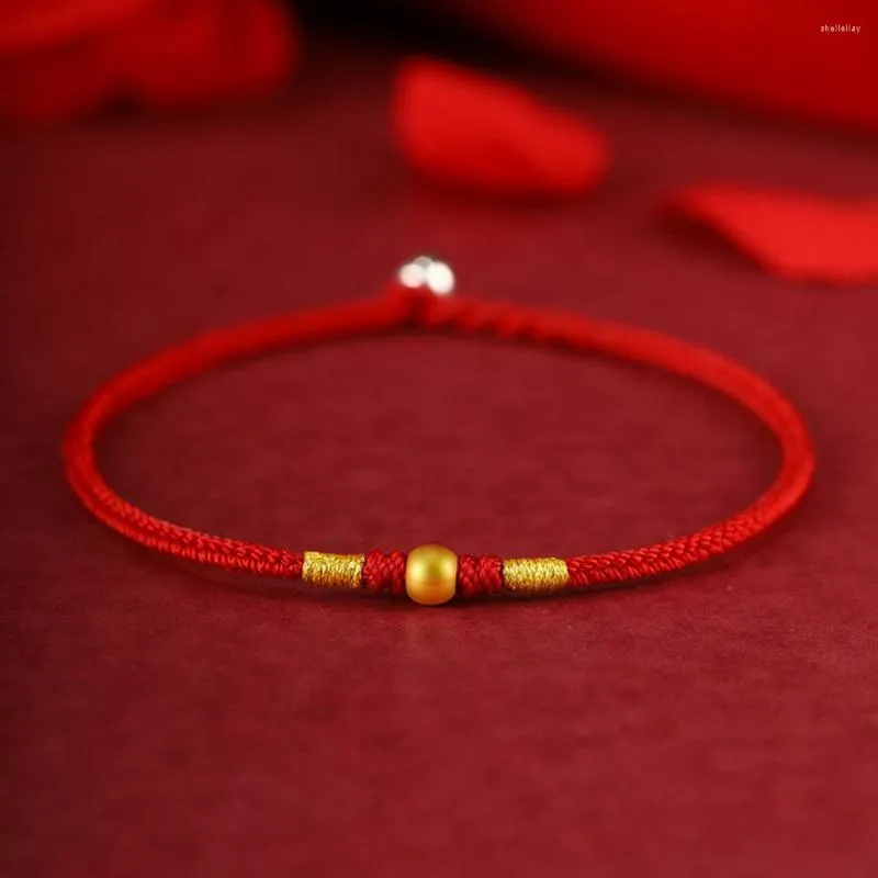 Charmarmband Röd strängarmband för män och kvinnor rep Lyckligt skydd handgjorda tibetanska flätade tråd surfer vävd