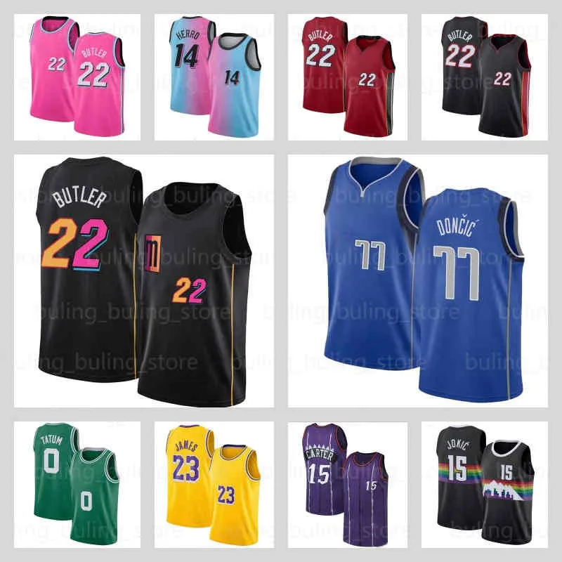 Jimmy Butler 14 22 Tyler Herro Basketball Jersey Dwyane Wade Jerseys Dwayne 55 13 Duncan Robinson 7 Bam Adebayo Kyle Lowry Men 1 Victor Wembanyama Luka Doncic Black