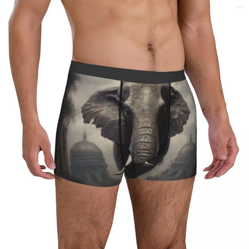 Mystic Surrealist Grotesque Elephant Boxer Target Hanes Boxer