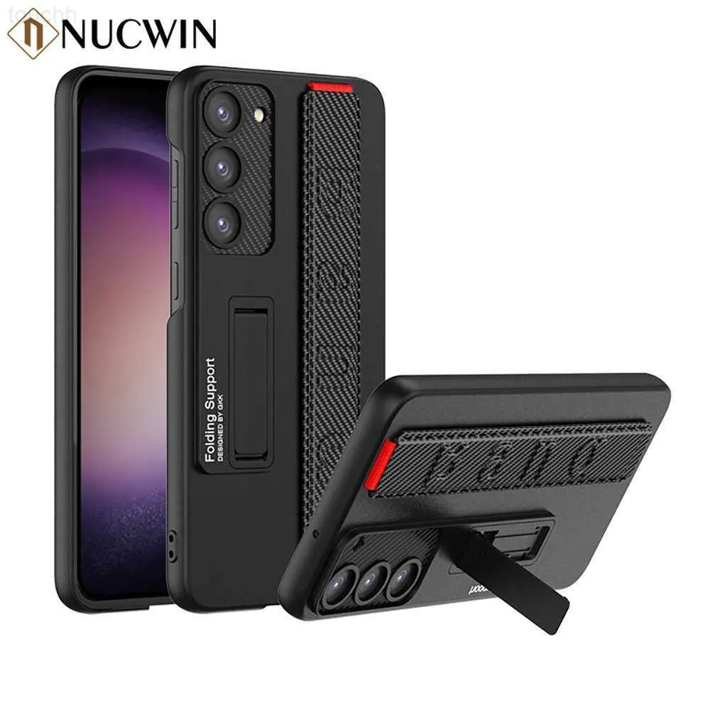 Mobiele Telefoon Gevallen Voor Samsung S23 Ultra Polsband Houder Telefoon Case Voor Samsung S21 S22 S23 Ultra S21 S22 s23 Plus S22 S21 S23 Ultra Dunne Cover L230731