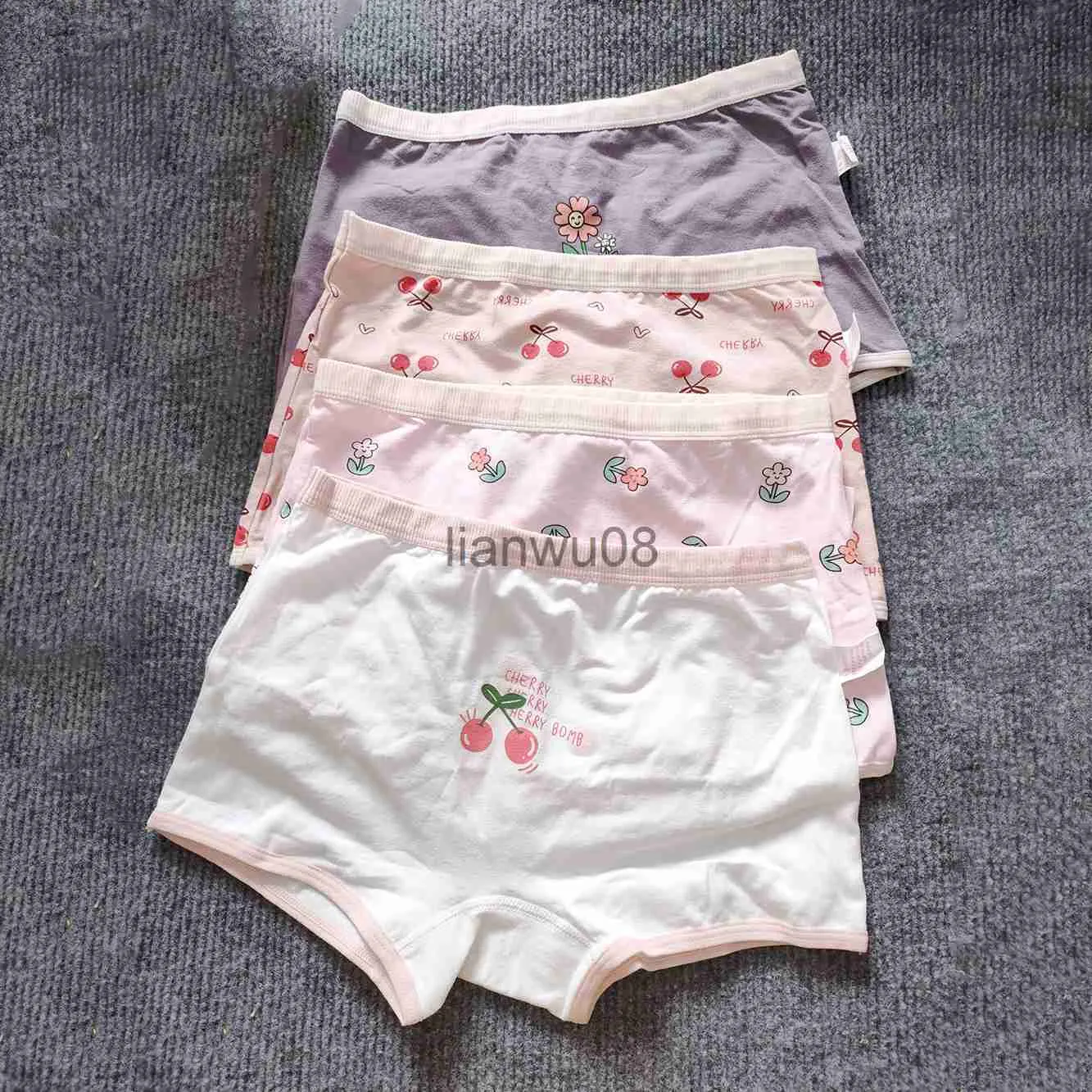 Set Of 4 Cute Girls Boxer Womens Cotton Boxer Briefs For Kids Little Girls  Teens Underwear, Baby Boxers, Ages 3 12 X0802 From Lianwu08, $10.14