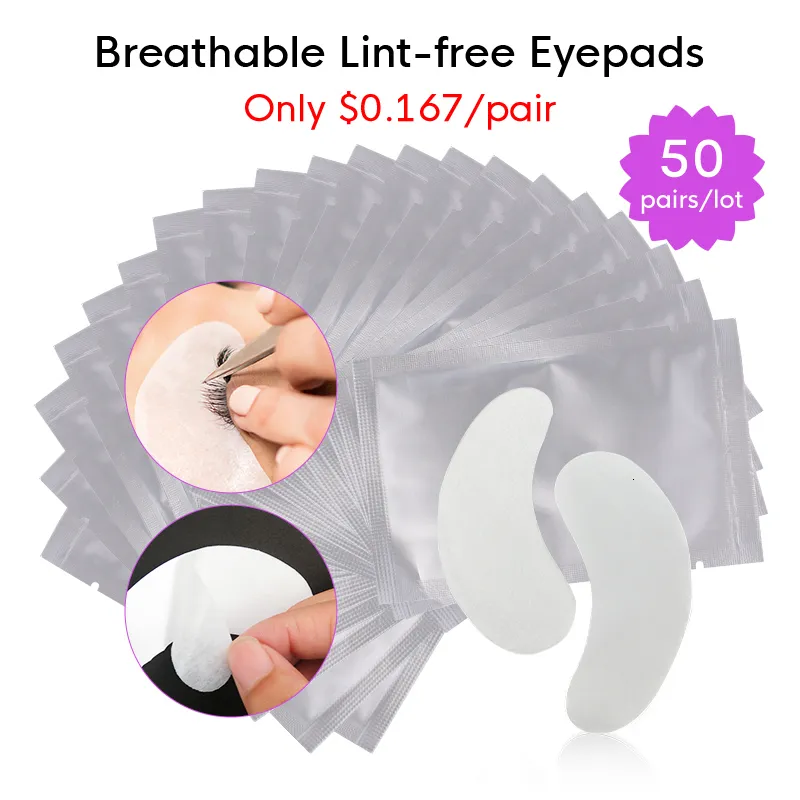 Makeup Tools Korea Lint gratis lappar Eyelash under ögonkuddar Hydrogel Eye Patch för smink 230801