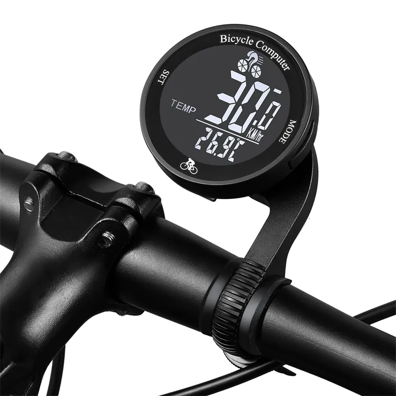 Bike Computers Wireless Computer Waterproof Bicycle Odometer Multi Functional LCD Screen Cycling Speedometer Mountain Meter 230801