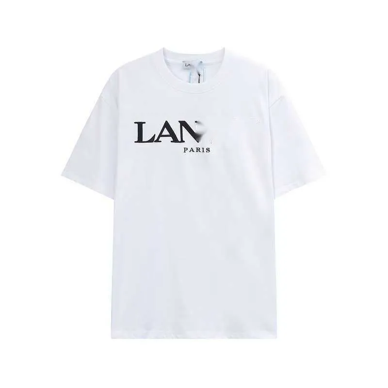 LANVIN|SHORT-SLEEVED ROUND NECK T-SHIRTS (RWTS0030J101- DHgate.com:Lanvin Mens Short Sleeve Letter Embroidered Round