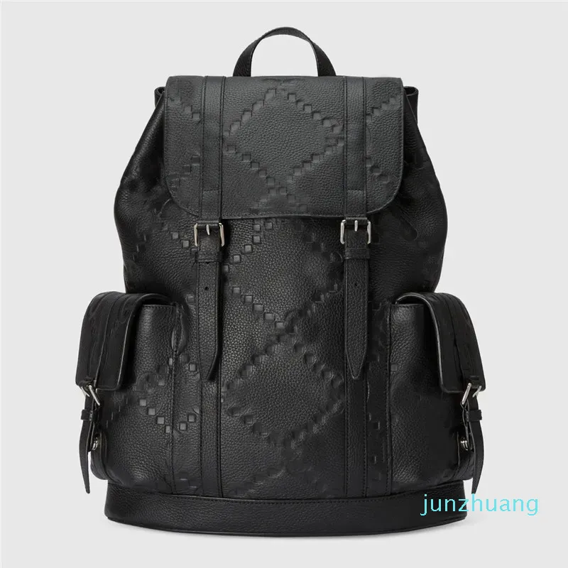 Designer luxury Bags BackPack Black Cream Gray Leather men women fashion Backpacks