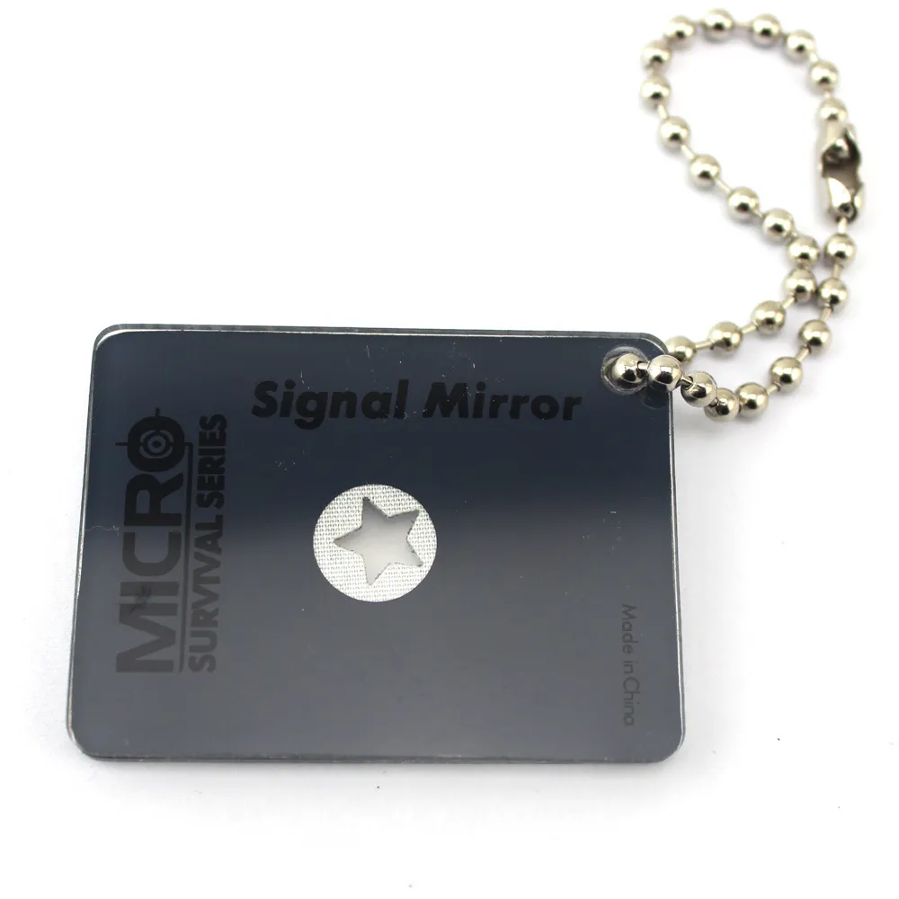 Miroir de signalisation d'urgence - Jusqu'à 16 km - Catastrophes - Survie - Trousse