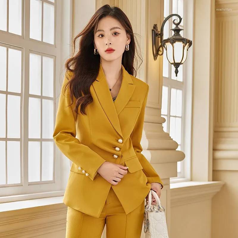 Yellow 2024 business suit