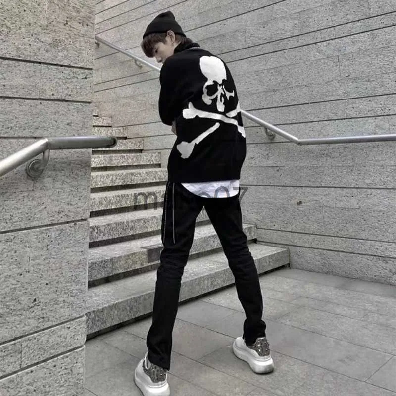 T-Shirt Uomo Maniche Lunghe Con Stampa Teschio Retrò - Casual Morbida, Girocollo, Stampa 3D