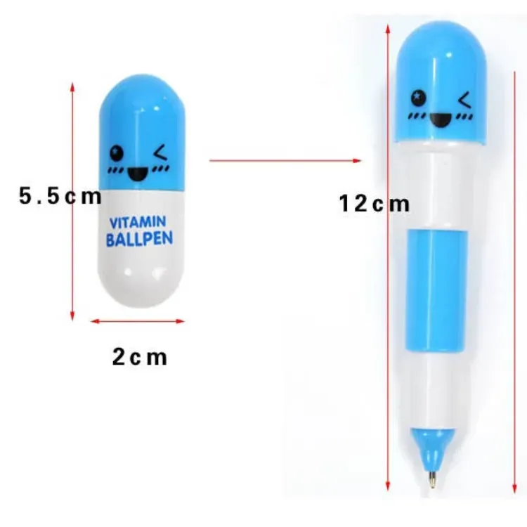 Pill Ballpoint Pen Office Cute School Supplies Stationery Ball Pen Set Office Accessories