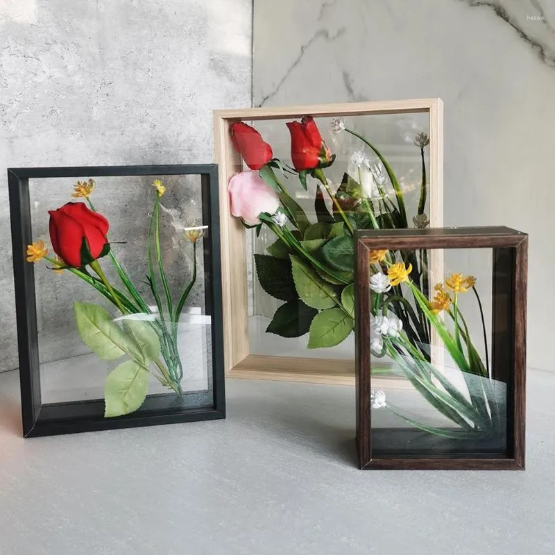 Frames 3D Po Frame 4cm Deep Shadow Box Bouquet Display Flower Case For Crafts Memorabilia Memory Picture