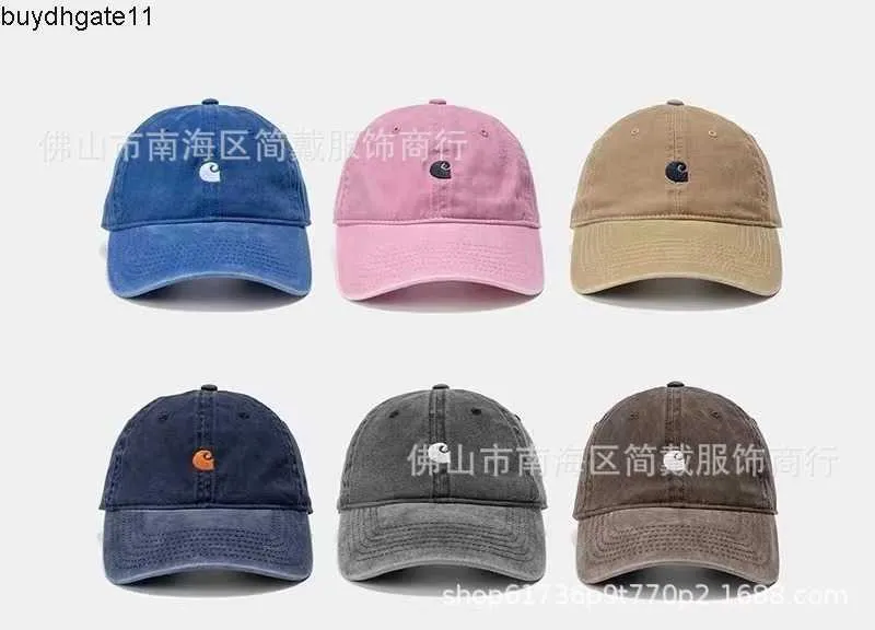 Ball Caps Carhart Hat American Washed Old Baseball Cap Soft Top Duck Summer Sun for Men and Women