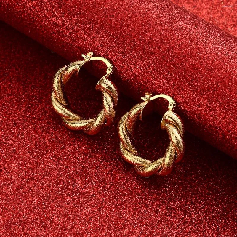 Stud Earrings Gold Color Basket Ethiopian Fashion Jewelry Indonesia Nigeria Congo Arab For Women