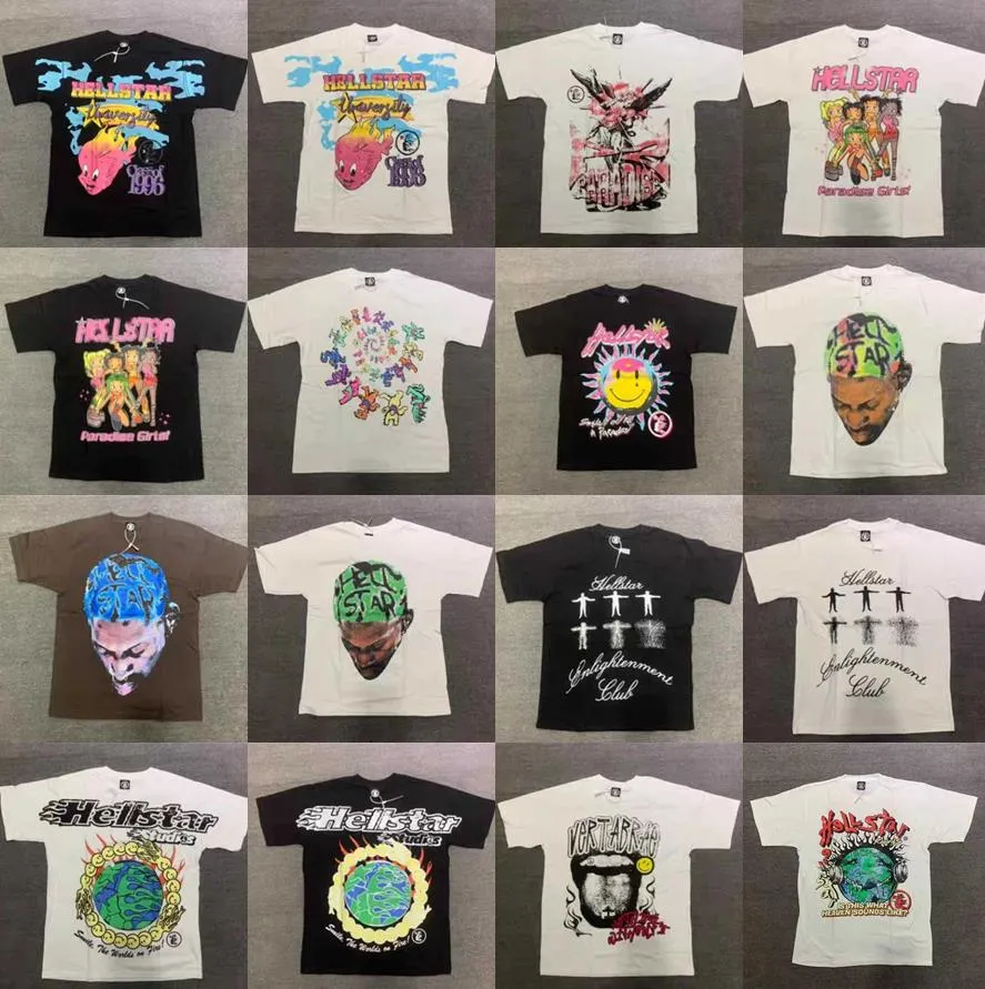 T-shirts pour hommes T-shirts pour hommes T-shirts graphiques pour hommes T-shirts amples Hip Hop T-shirts surdimensionnés Hellstar