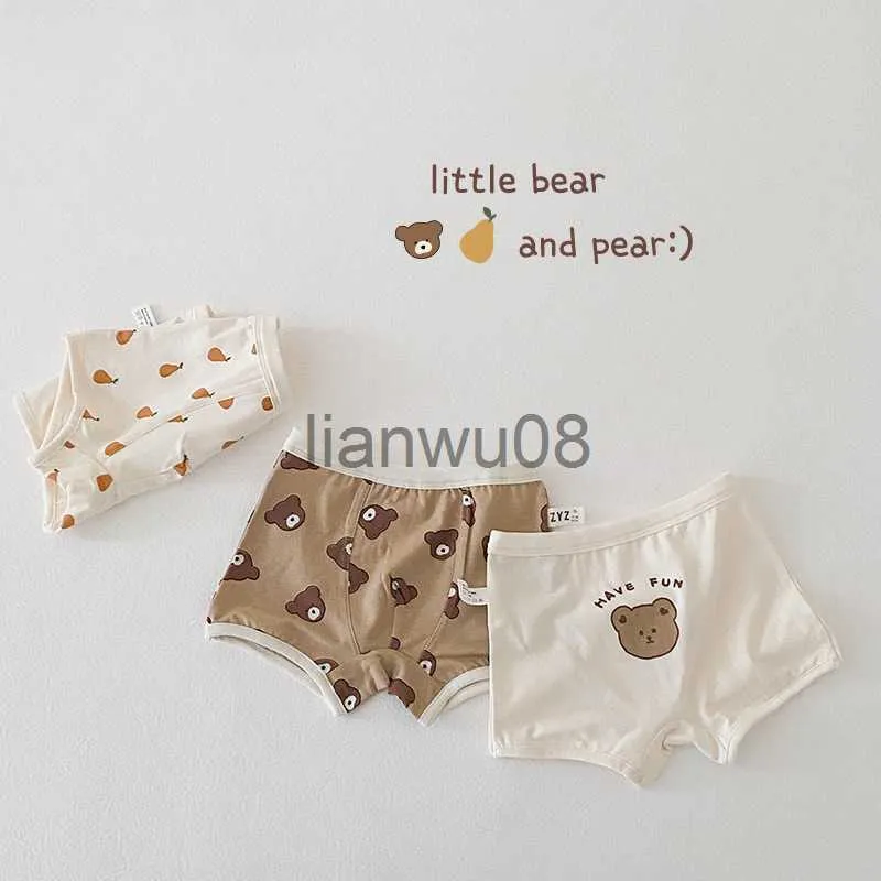 Panties Baby Girls Boys Spring New Style Trendy Underpants Cute Little Bear Rabbit Pure Cotton Loose Soft Children's Cartoon Underwear x0802