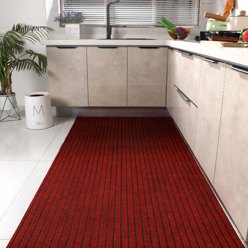 Alfombras largas de cocina, alfombra antideslizante absorbente para suelo  de cocina, entrada, pasillo y comedor (color: A, tamaño: 59.1 x 78.7 in)