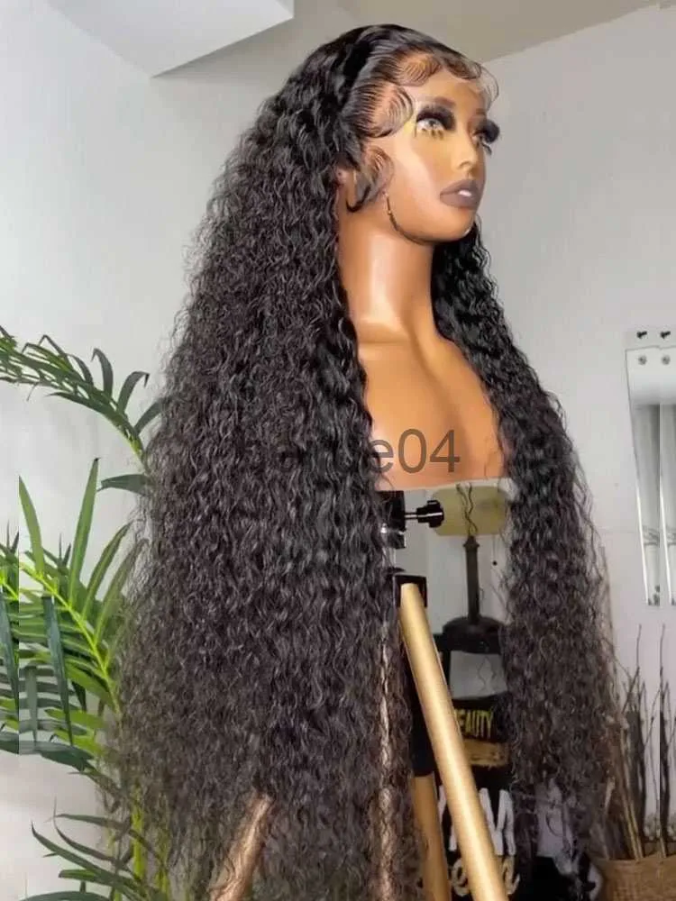 Human Hair Capless Wigs 13x4 Deep Wave Hd Lace Frontal Curly Human Hair Wigs For Women Brazilian Pre Plucked 30 40 Inch 13x6 Water Wave Lace Front Wig x0802