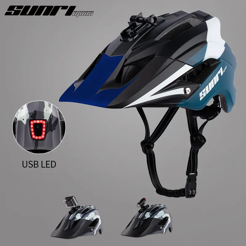 خوذات ركوب الدراجات Sunrimoon MTB Road Bike خوذة مع Sun Visor Capacete Ciclismo Casco Bicicleta دراجة دراجة نارية للرجال 230801