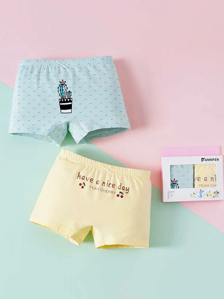 LJMOFA Boxer Cotton Kidley Panties For Baby Toddler Girls Four