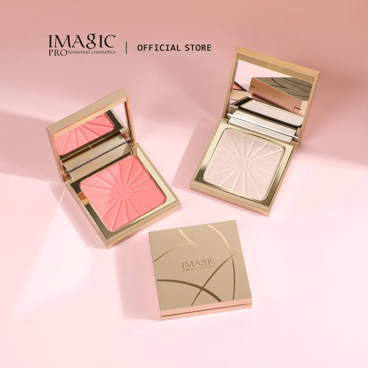 Body Glitter IMAGIC Brightening Highlighter Cheek Blush Palette Professional Brighten 8 Color Repair Smooth Oil Control Natural Pressed Makeu 230801