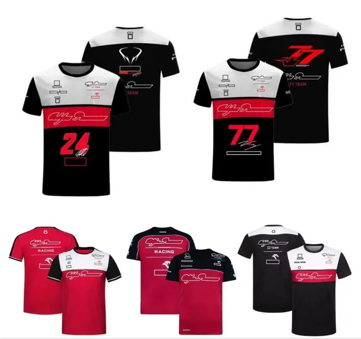 Camiseta de corrida F1 nova equipe de verão camisa de manga curta mesmo modelo personalizado