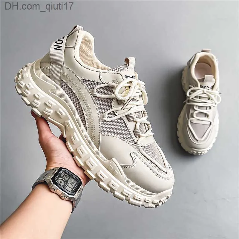 Klänningskor Fashion Platform Shoes for Men's New Short and Chubby Sports Basketball Sports Shoes for Men's Casual Walking Shoes for Men's Z230802