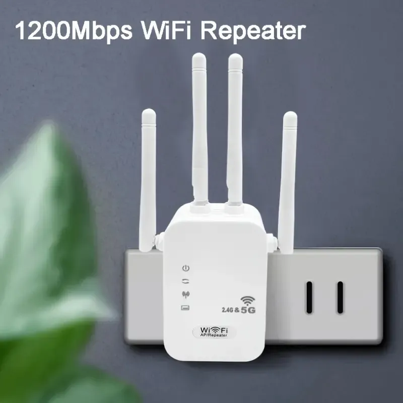 XXKJ 1200Mbps uzunluğunda kablosuz tekrarlayıcı ile ev wifi'yi artırın!