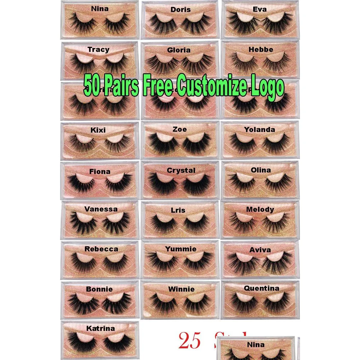Other Health Beauty Items 3D Mink Eyelashes Wholesale Natural False Lashes Soft Make Up Extension Makeup Fake Eye Series Drop Delive Dhtlc