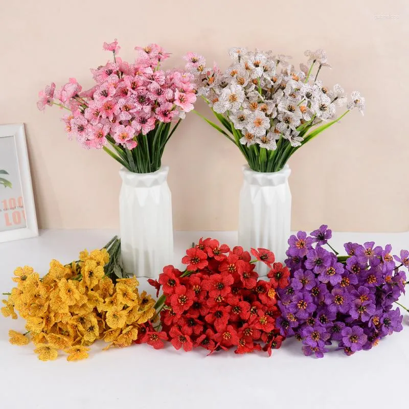 Decorative Flowers 1bunch Artificial Violet Wedding Party Desktop Decoration Bouquet Valentine's Day Gift Garden Home DIY Accessories