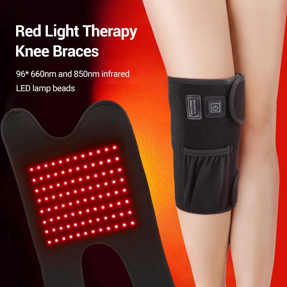 Massageadores de perna Joelheira elétrica de luz vermelha Aquecimento infravermelho Fisioterapia Massagem de vibração articular Massageador de cotovelo Artrite alívio da dor 230802