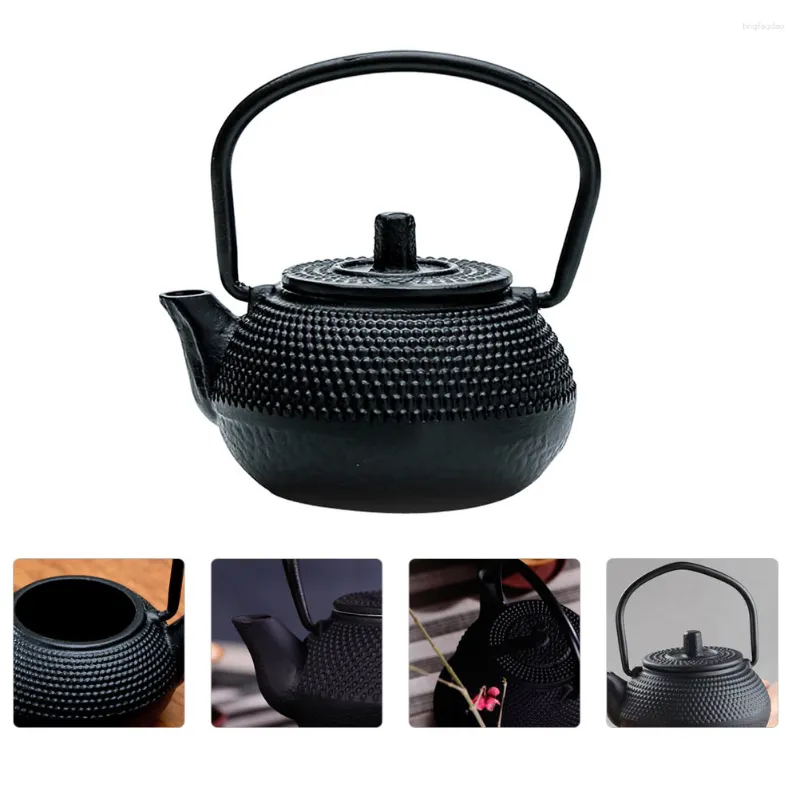 Dinnerware Sets Mini Coffee Pot Stone Tools Small Teapot Ornament Iron Cast Kettle Decoration Adornment