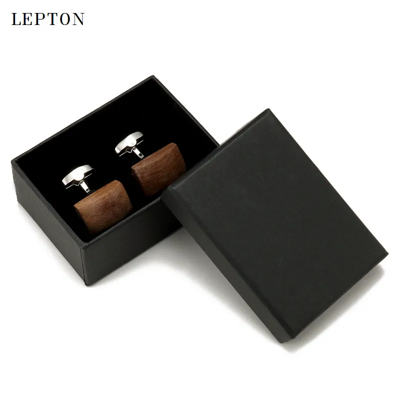 Wood Cufflinks of Walnut (6)