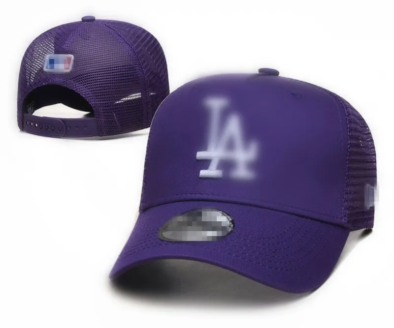 Высококачественные модные шариковые шапки буквы бейсболка для бейсбольной шапки мужчины женские хип -хоп сетчатая сетчатая шляпа Trucker Hat L5
