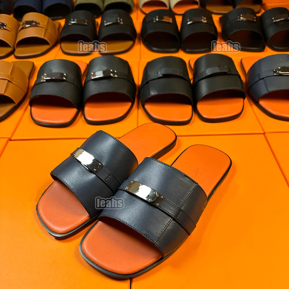 Herren-Slipper, Schnallenriemen-Sandalen, Damen und Herren, schwarz, flache Scuff-Sandalen, Pantoletten, Sunset, gepolsterter Vorderriemen, modischer, leicht zu tragender Stil, Slides, große Größe 38–46, US 13 mit Box