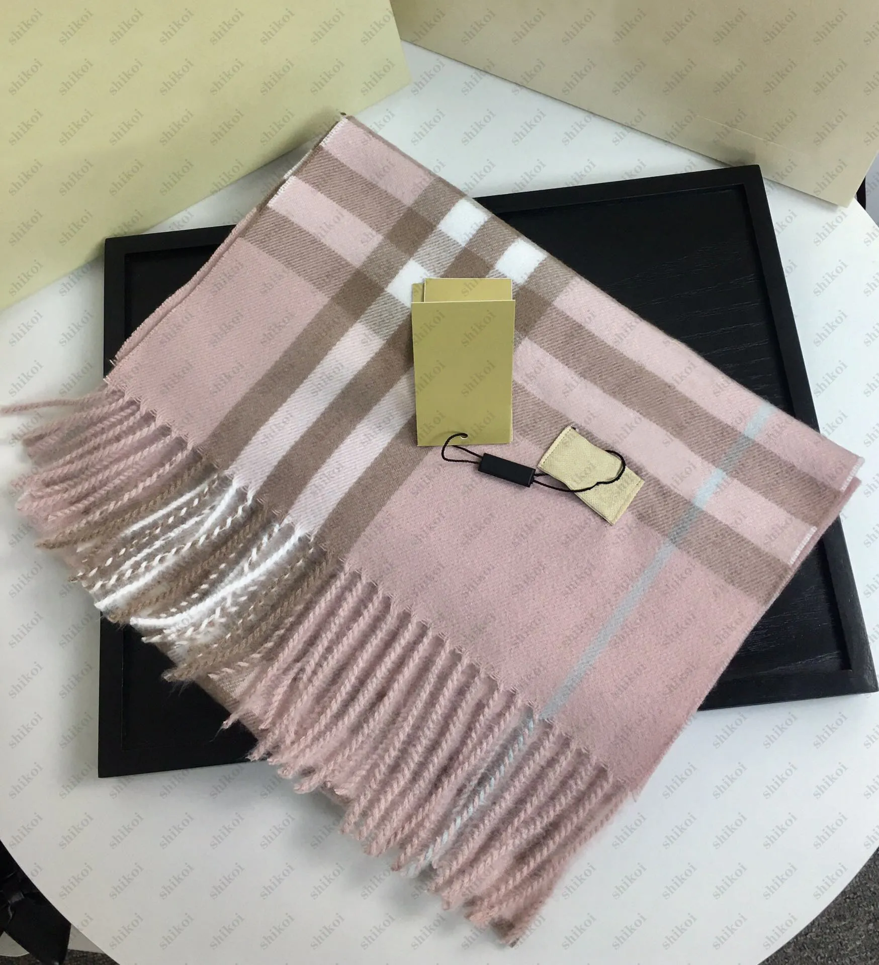 Hijab Designer Châle Foulards Hommes Femmes Wraps Pashmina Top Plaid Design Color Block Écharpe Super Doux Tissu Écharpe