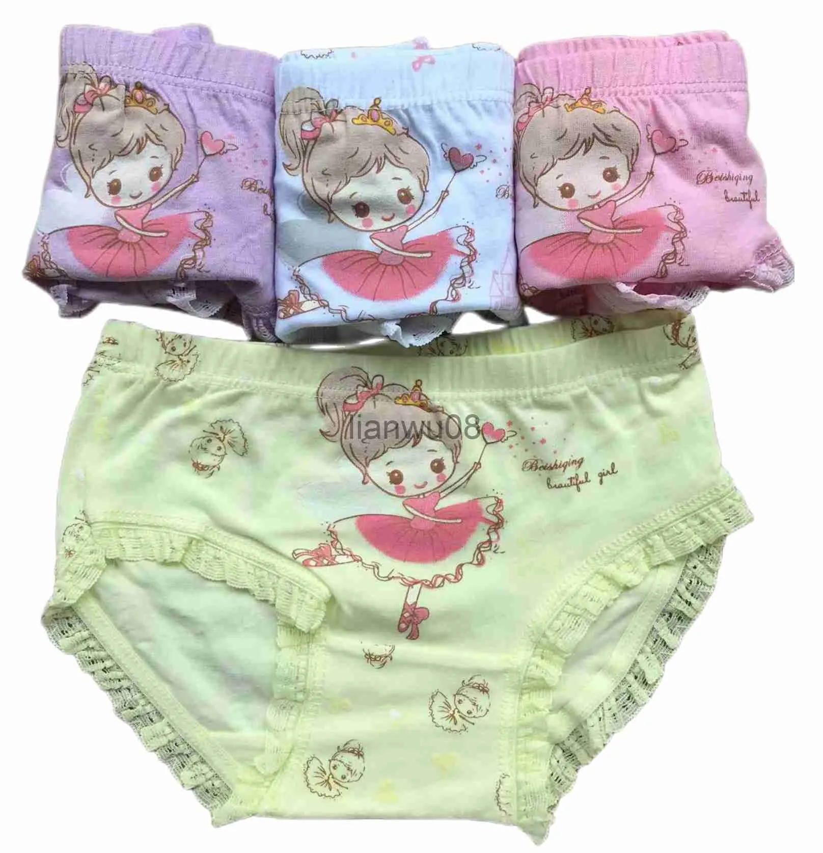 Girls Cotton Boxers With Bear And Cat Princess Prints Set Of 4 Brief  Toddler Underwear For Children Size 212T X0802 From Lianwu08, $5.36