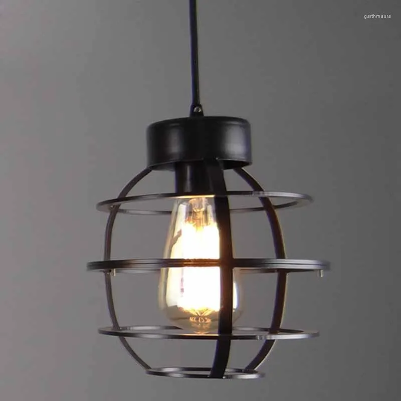 Pendelleuchten Nordic Modern Kurze Vintage Land Industrie Loft Eisen Edison Lampe Lager Esszimmer Home Decor Beleuchtungskörper