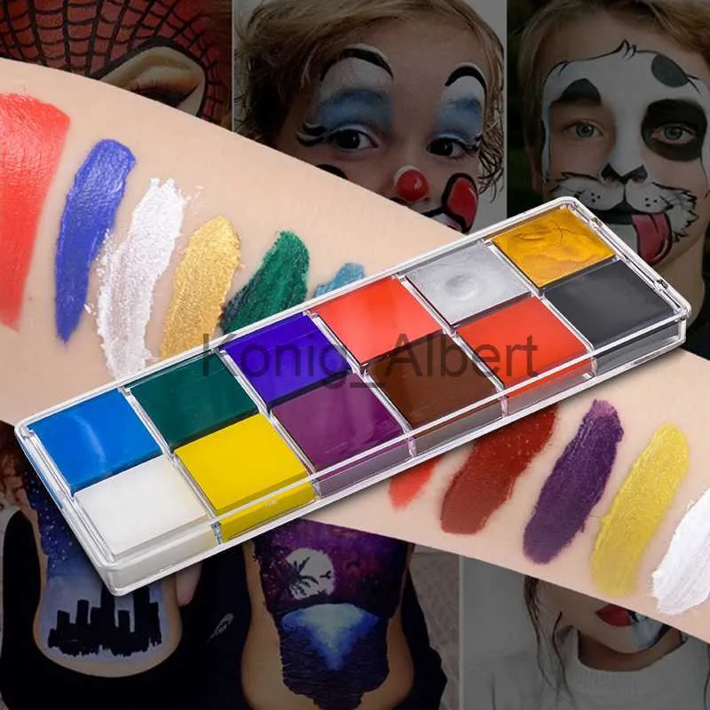 Peinture visage et corps Halloween Carnaval Fête Cosplay Déguisement  Maquillage Sûr Peinture Professionnelle Haute Qualité