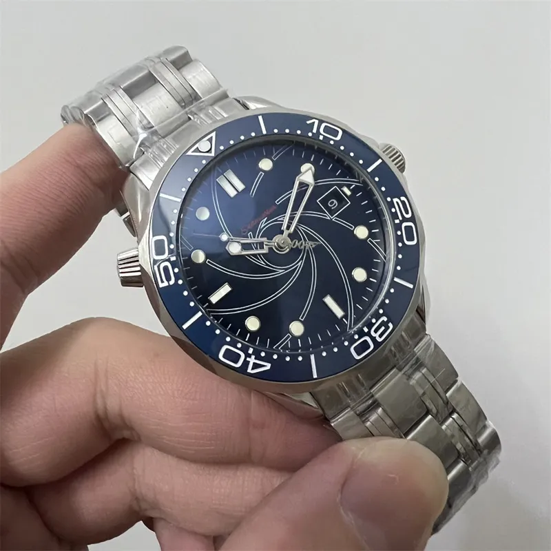 Relojes de pulsera de acero inoxidable para hombres Diámetro 41 mm 2023 Nuevos relojes para hombre Todo el dial Trabajo Maquinaria automática Relojes Top Marca de lujo Reloj Moda para hombres om014